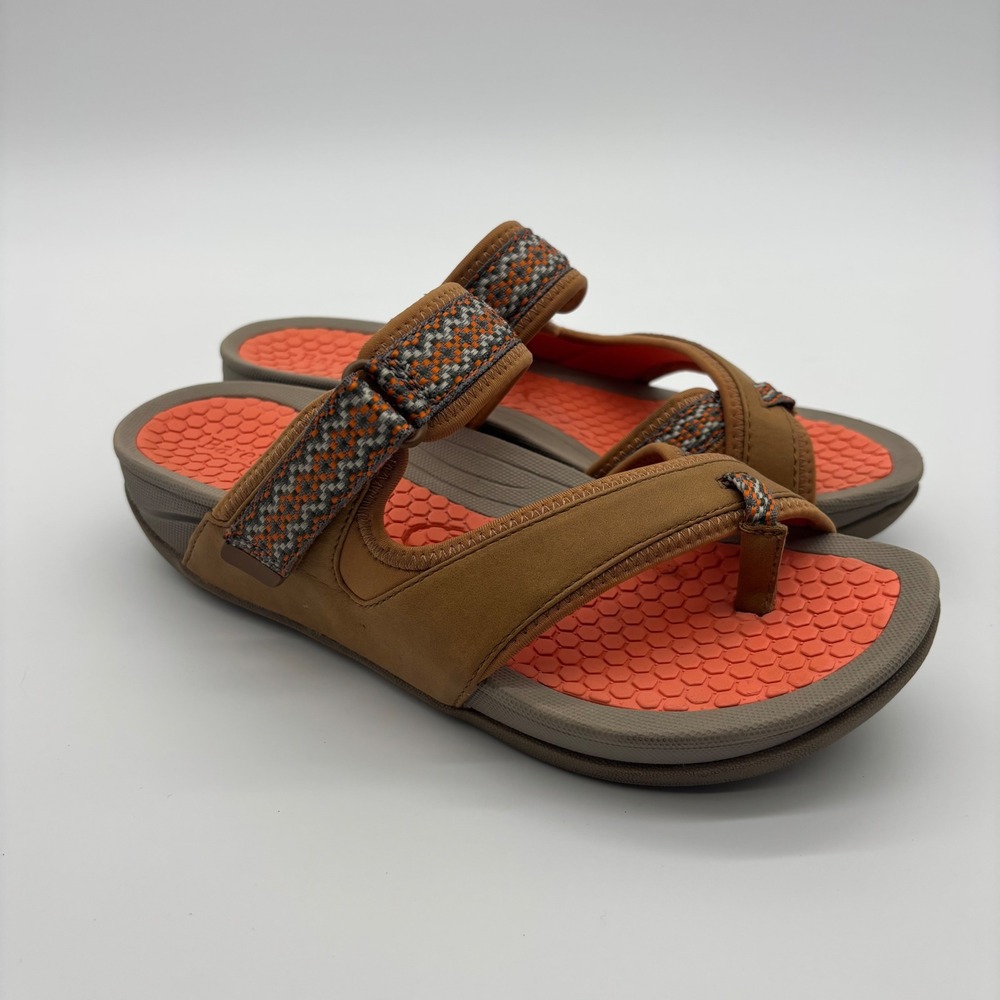 Baretraps Denni Sandals Womens 7M Brown Orange Rebound Technology Strappy